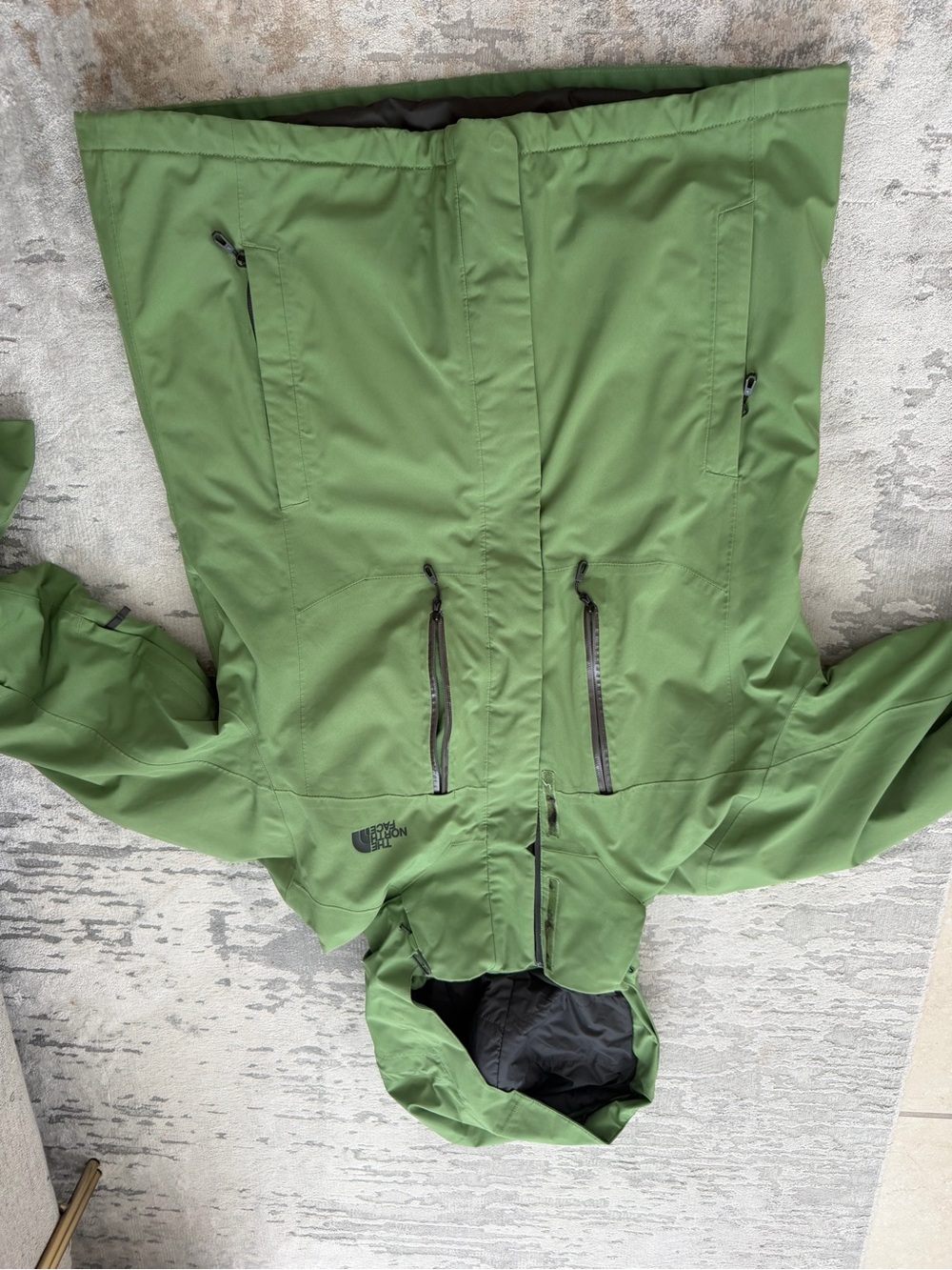 The North Face Olive Green Ski Hooded Jacket